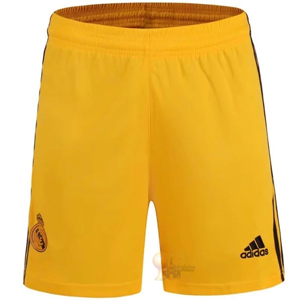 Calcio Maglie Home Portiere Pantaloni Real Madrid 2019 2020 Giallo