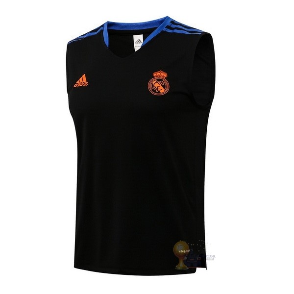 Calcio Maglie Maglia Sin Mangas Real Madrid 2021 2022 Nero Blu