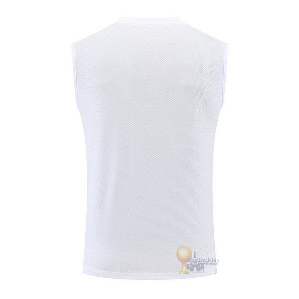 Calcio Maglie Maglia Sin Mangas Real Madrid 2022 2023 Bianco Nero Purpureo