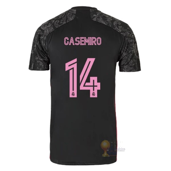 Calcio Maglie NO.14 Casemiro Terza Maglia Real Madrid 2020 2021 Nero