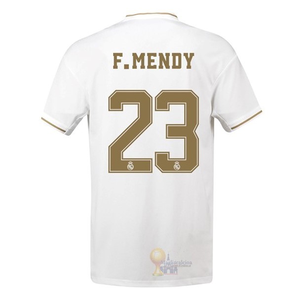 Calcio Maglie NO.23 F.Mendy Home Maglia Real Madrid 2019 2020 Bianco
