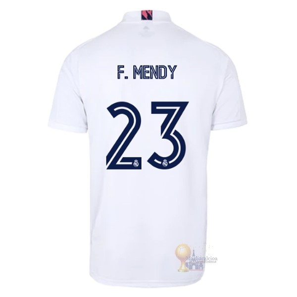 Calcio Maglie NO.23 F. Mendy Home Maglia Real Madrid 2020 2021 Bianco