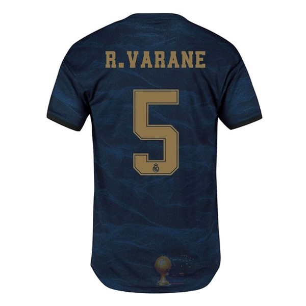 Calcio Maglie NO.5 Varane Away Maglia Real Madrid 2019 2020 Blu