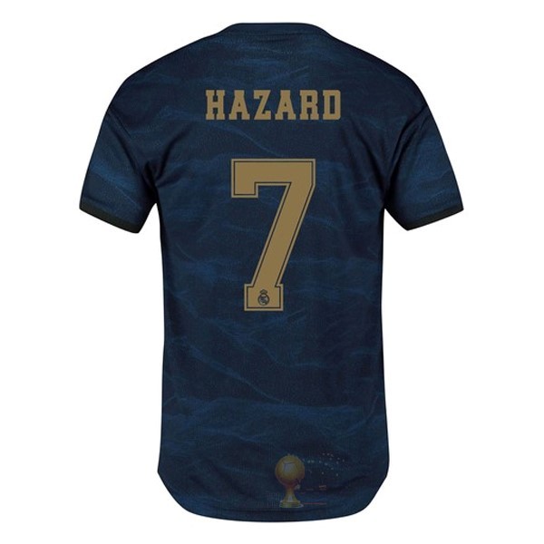 Calcio Maglie NO.7 Hazard Away Maglia Real Madrid 2019 2020 Blu