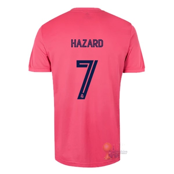 Calcio Maglie NO.7 Hazard Away Maglia Real Madrid 2020 2021 Rosa