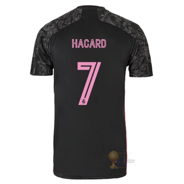 Calcio Maglie NO.7 Hazard Terza Maglia Real Madrid 2020 2021 Nero