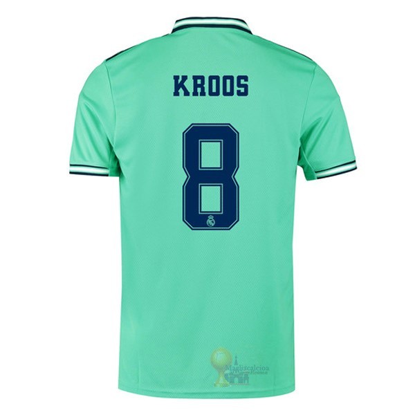 Calcio Maglie NO.8 Kroos Terza Maglia Real Madrid 2019 2020 Verde
