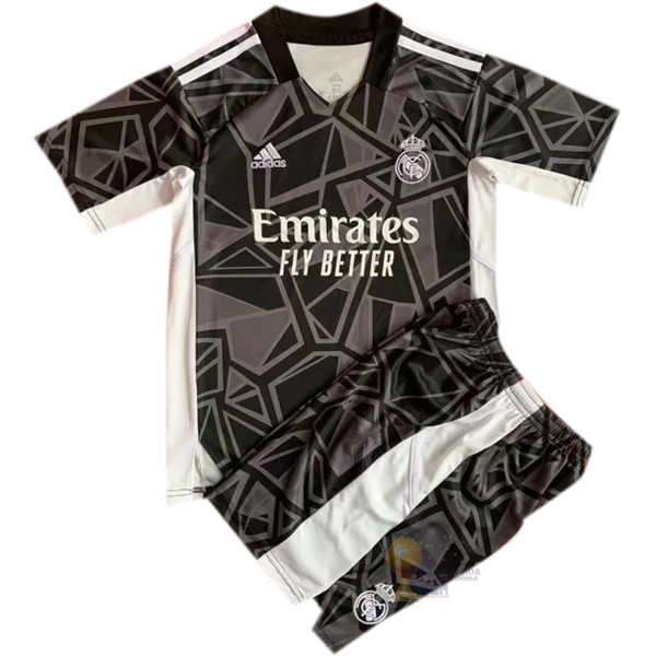 Calcio Maglie Portiere Conjunto De Uomo Real Madrid 2022 2023 Nero
