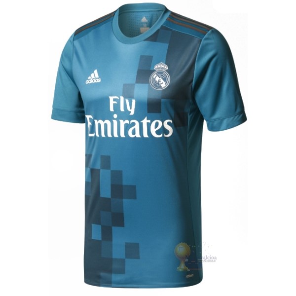 Calcio Maglie Terza Maglia Real Madrid Stile rétro 2017 2018 Blu