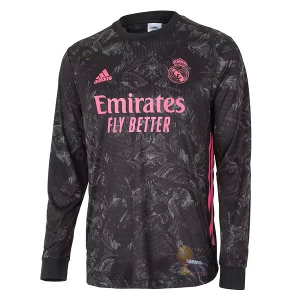 Calcio Maglie Terza Manica lunga Real Madrid 2020 2021 Nero
