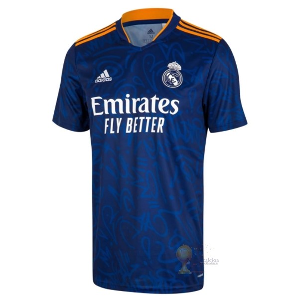 Calcio Maglie Thailandia Away Maglia Real Madrid 2021 2022 Blu