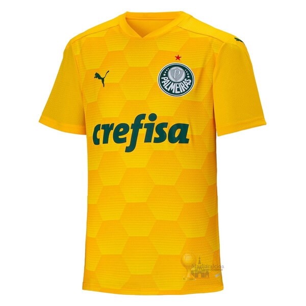 Calcio Maglie Home Maglia Portiere Palmeiras 2020 2021 Giallo