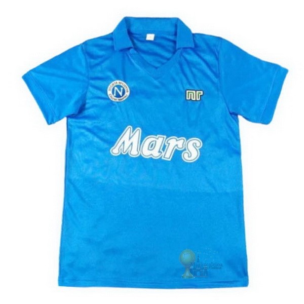 Calcio Maglie Home Maglia Napoli Stile rétro 1998 1999 Blu