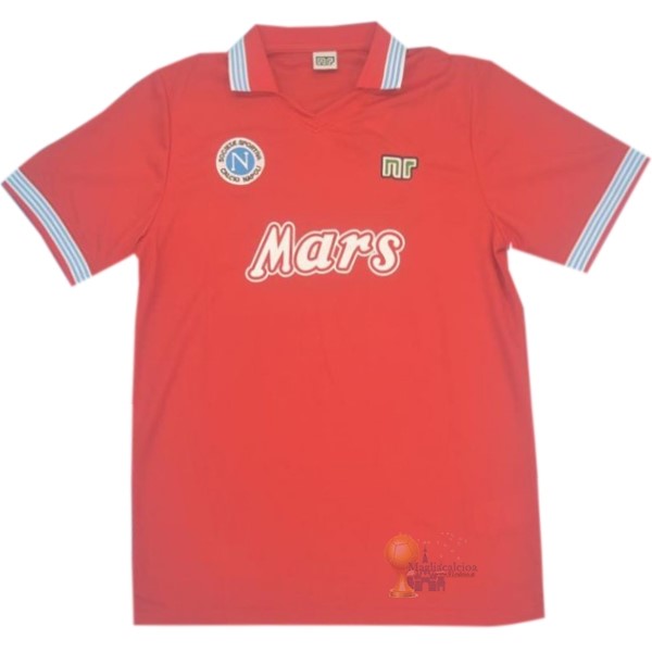 Calcio Maglie Terza Maglia Napoli Stile rétro 1988 1989 Rosso
