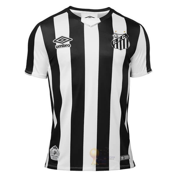 Calcio Maglie Away Maglia Santos 2019 2020 Nero Bianco