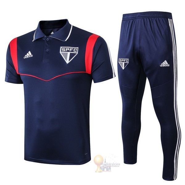 Calcio Maglie Set Completo Polo São Paulo 2019 2020 Blu Navy