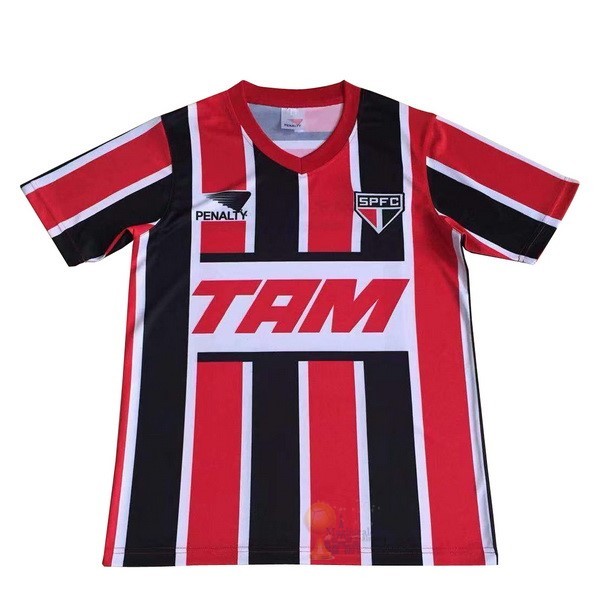 Calcio Maglie Away Maglia São Paulo Retro 1993 Rosso Nero