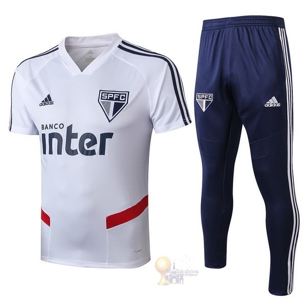 Calcio Maglie Formazione Set Completo São Paulo 2019 2020 Bianco