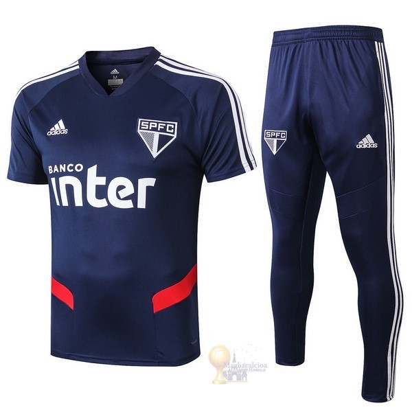 Calcio Maglie Formazione Set Completo São Paulo 2019 2020 Blu