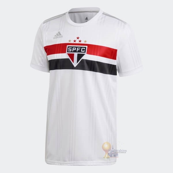 Calcio Maglie Home Maglia São Paulo 2020 2021 Bianco
