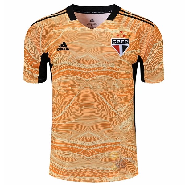 Calcio Maglie Home Portiere Maglia São Paulo 2021 2022 Giallo