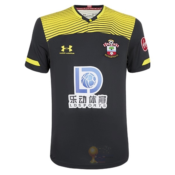 Calcio Maglie Away Maglia Southampton 2019 2020 Nero Giallo