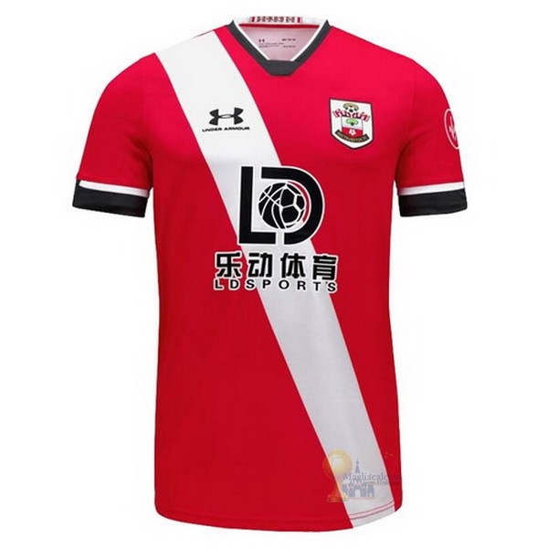 Calcio Maglie Home Maglia Southampton 2020 2021 Rosso Bianco
