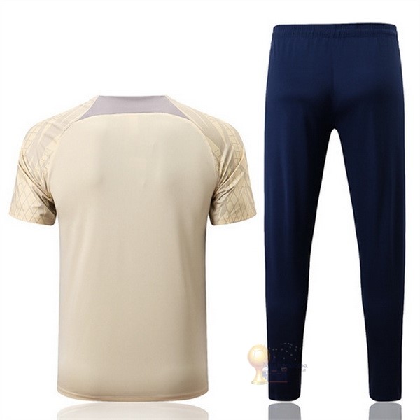 Calcio Maglie Formazione Set Completo Tottenham Hotspur 2022 2023 Giallo Nero