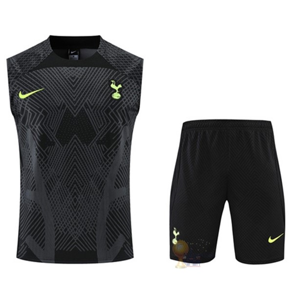 Calcio Maglie Formazione Sin Mangas Set Completo Tottenham Hotspur 2022 2023 Nero