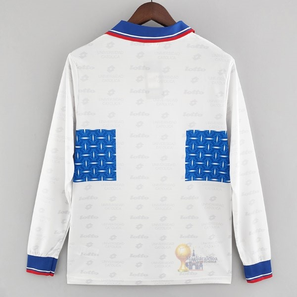 Calcio Maglie Home Manica lunga Universidad Católica Stile rétro 1996 Bianco