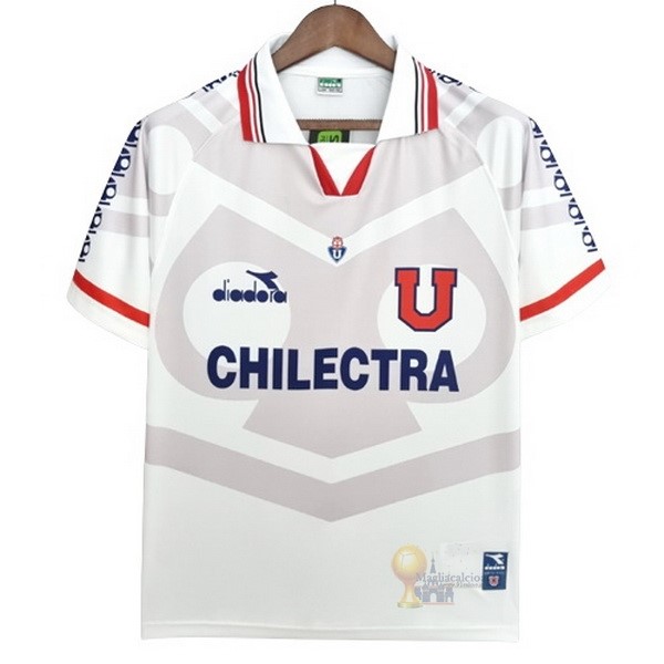 Calcio Maglie Away Maglia Universidad De Chile Stile rétro 1996 Bianco