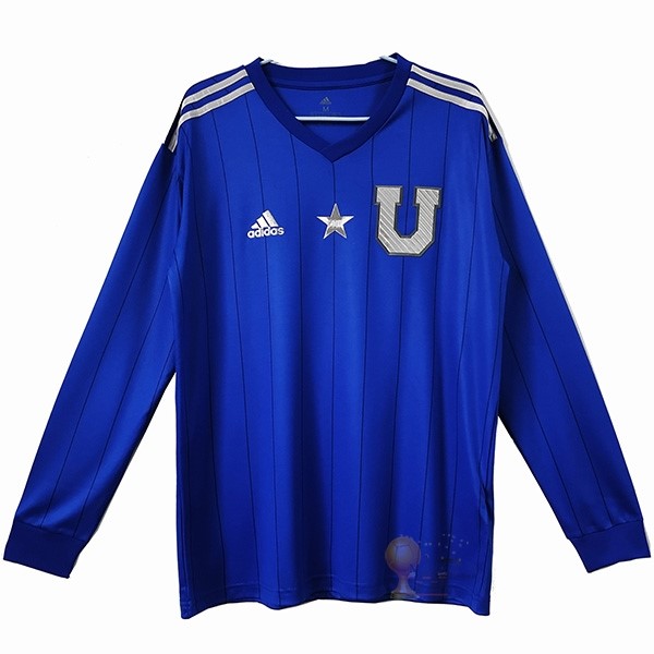 Calcio Maglie Edizione commemorativa Maglia Manica lunga Universidad De Chile 2021 2022 Blu