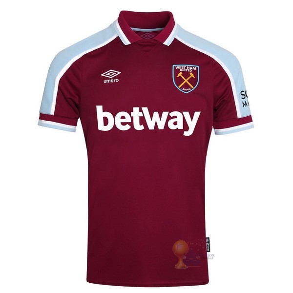 Calcio Maglie Home Maglia West Ham United 2021 2022 Rosso