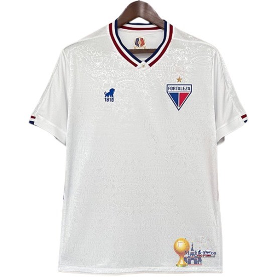 Thailandia Away Maglia Fortaleza 2024 2025 Bianco Divise Calcio Uomo