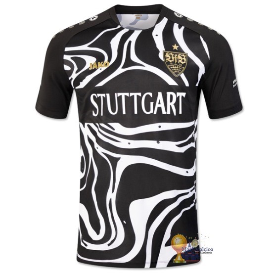 Thailandia speciale Maglia Stuttgart 2023 2024 Nero Divise Calcio