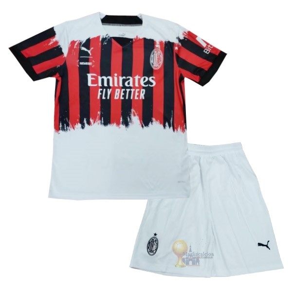 Calcio Maglie Fourth Conjunto De Bambino AC Milan 2021 2022 Rosso