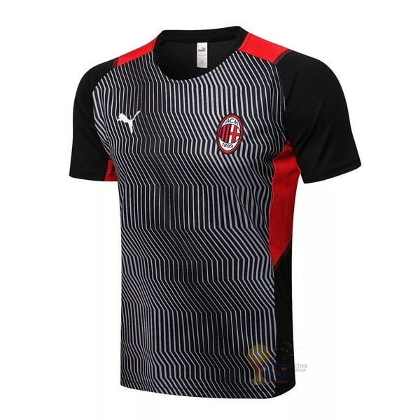 Calcio Maglie Formazione AC Milan 2021 2022 Nero Rosso