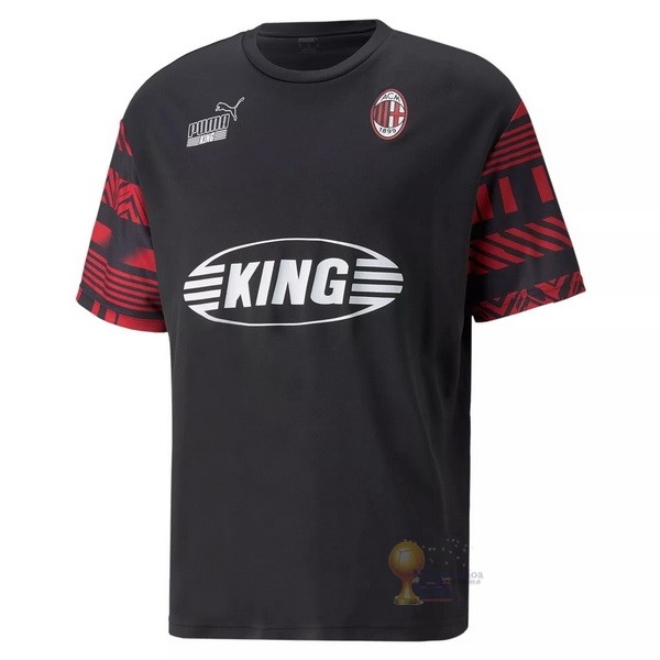 Calcio Maglie Formazione AC Milan 2022 2023 Nero Rosso