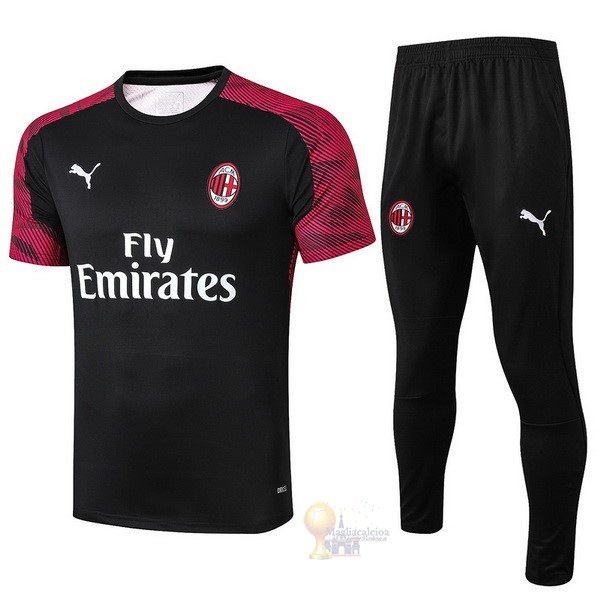 Calcio Maglie Formazione Set Completo AC Milan 2019 2020 Nero Bianco Rosso