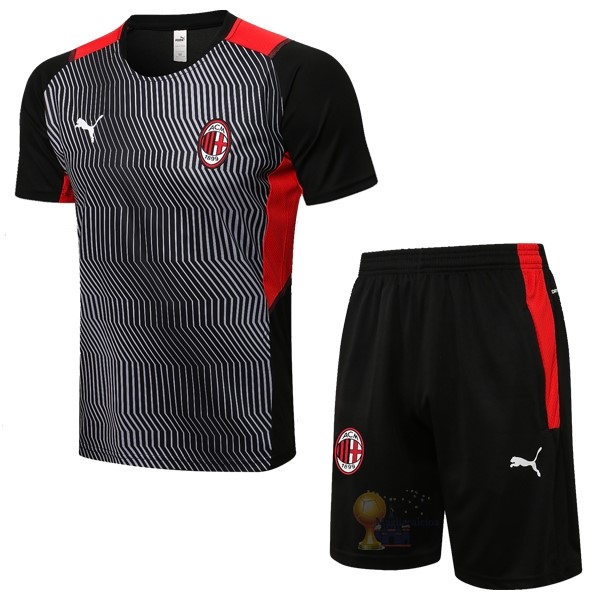 Calcio Maglie Formazione Set Completo AC Milan 2021 2022 I Nero Rosso