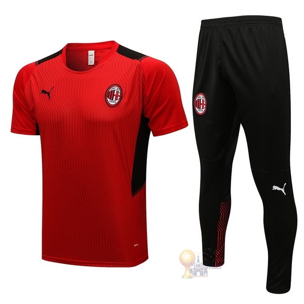 Calcio Maglie Formazione Set Completo AC Milan 2021 2022 Rosso Nero
