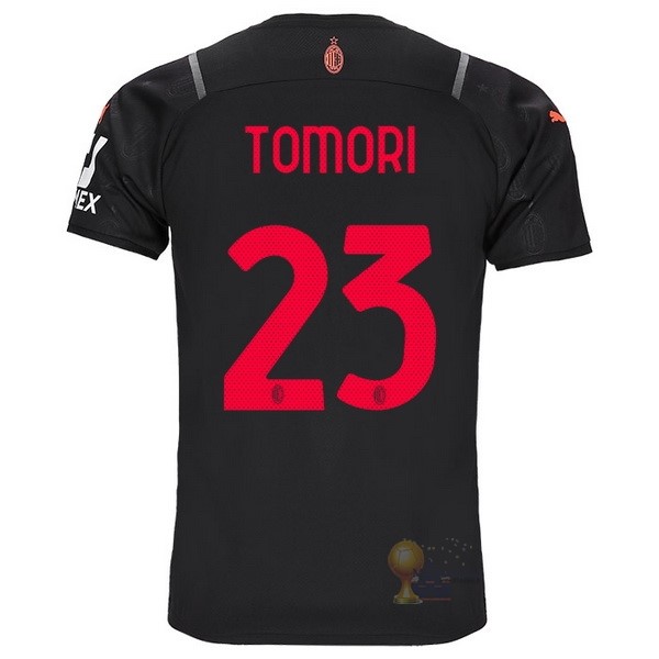 Calcio Maglie NO.23 Tomori Terza Maglia AC Milan 2021 2022 Nero