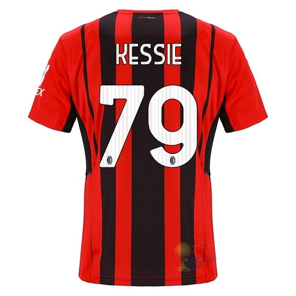 Calcio Maglie NO.79 Kessie Home Maglia AC Milan 2021 2022 Rosso