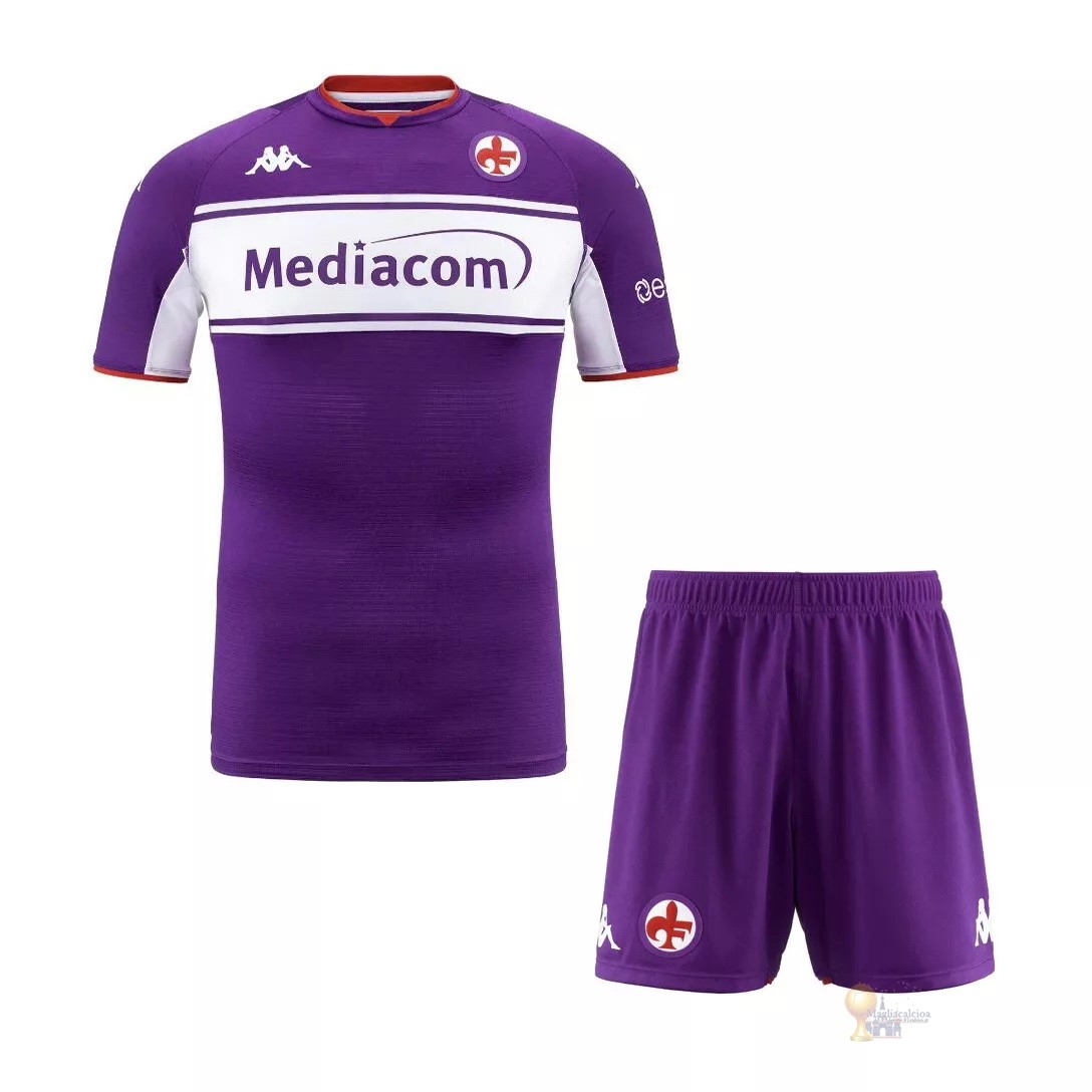 Calcio Maglie Home Conjunto De Bambino Fiorentina 2021 2022 Purpureo