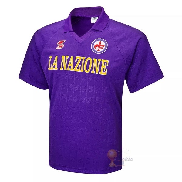 Calcio Maglie Casa Camiseta Fiorentina Retro 1989 1991 Purpureo