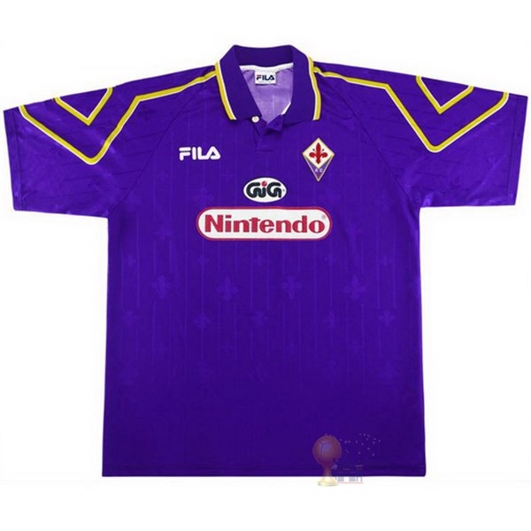 Calcio Maglie Home Maglia Fiorentina Stile rétro 1997 1998 Purpureo