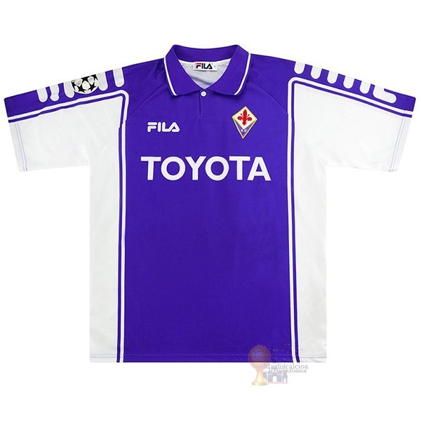 Calcio Maglie Home Maglia Fiorentina Stile rétro 1999 2000 Purpureo