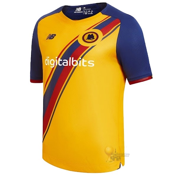 Calcio Maglie Terza Maglia As Roma 2021 2022 Giallo