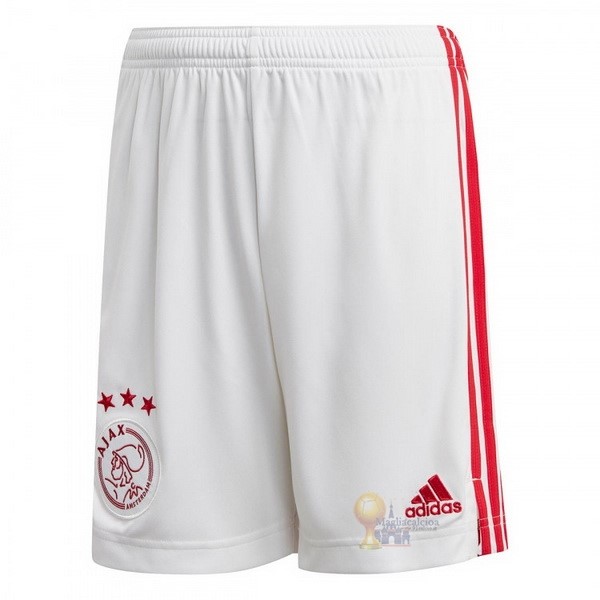 Calcio Maglie Home Pantaloni Ajax 2020 2021 Bianco