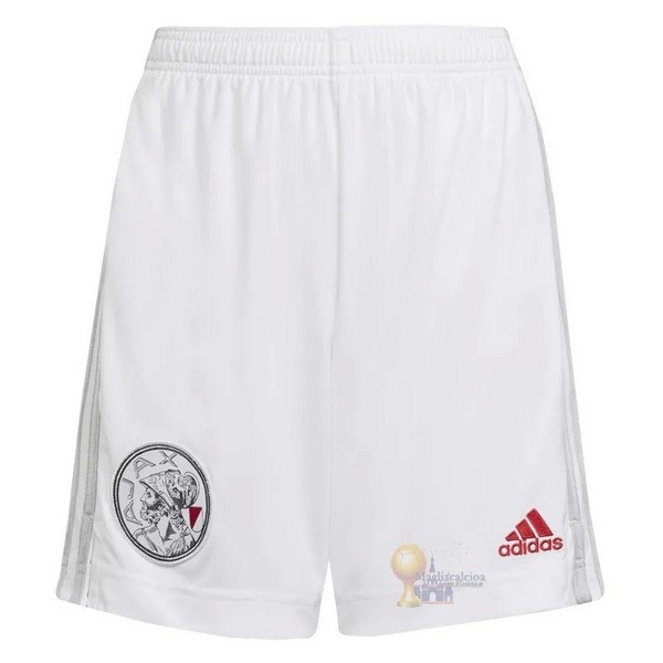 Calcio Maglie Home Pantaloni Ajax 2021 2022 Bianco
